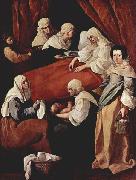 Francisco de Zurbaran The Birth of the Virgin, Sweden oil painting artist